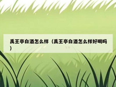 禹王亭白酒怎么样（禹王亭白酒怎么样好喝吗）