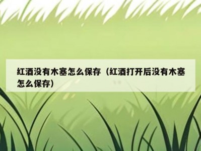 红酒没有木塞怎么保存（红酒打开后没有木塞怎么保存）