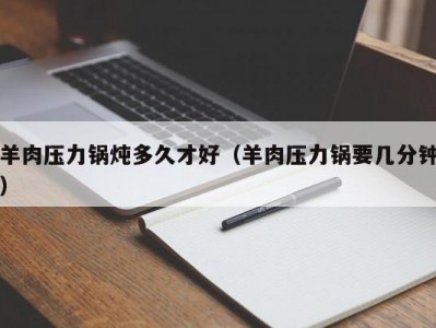 羊肉压力锅炖多久才好（羊肉压力锅要几分钟）
